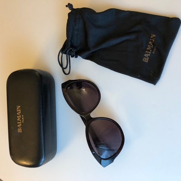 Balmain Black BI7001 Butterfly Sunglasses Cateye main image 4